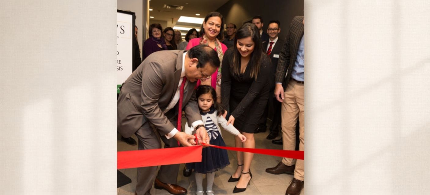 Kuldeep Sharma cutting ribbon