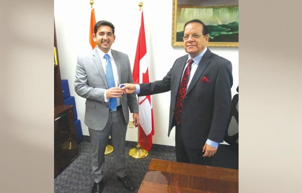 Sameer Sharma with Mr. Sharma becomes President
