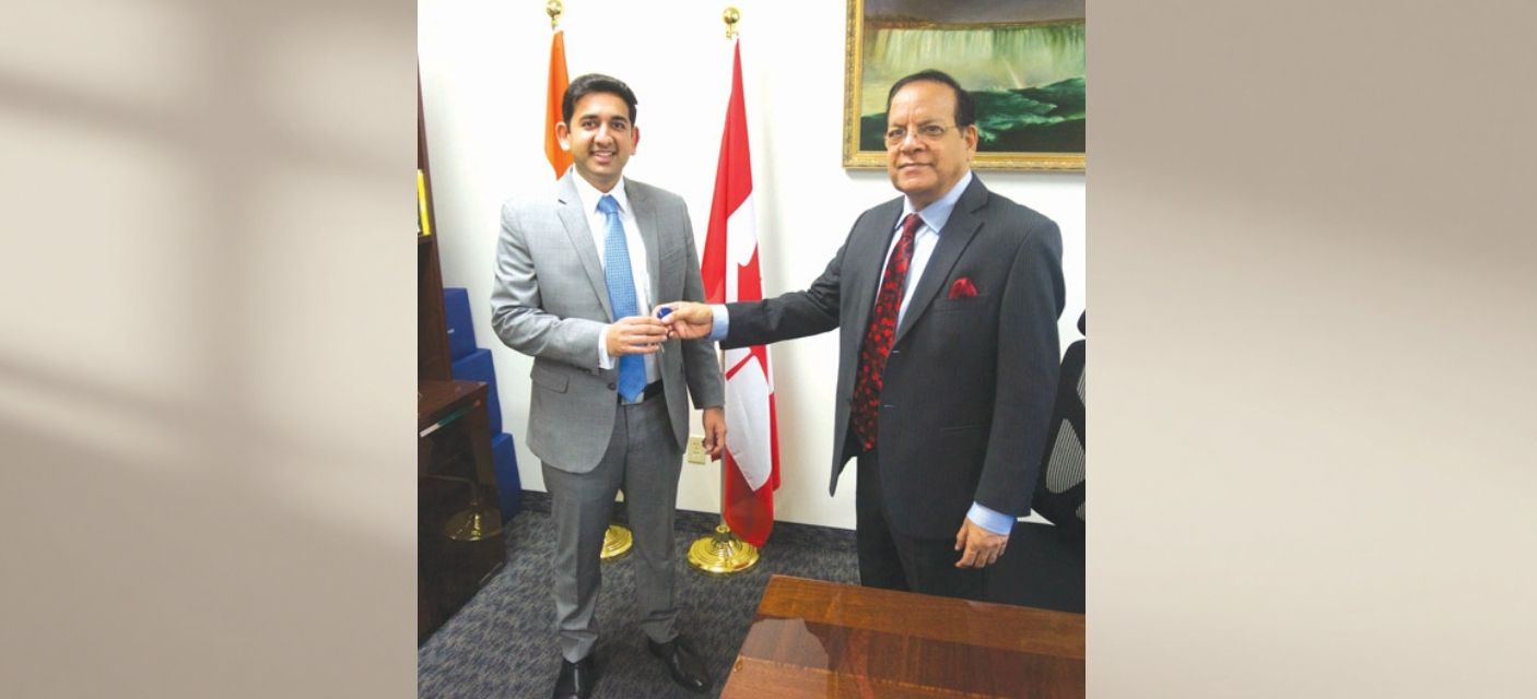 Sameer Sharma with Mr. Sharma becomes President